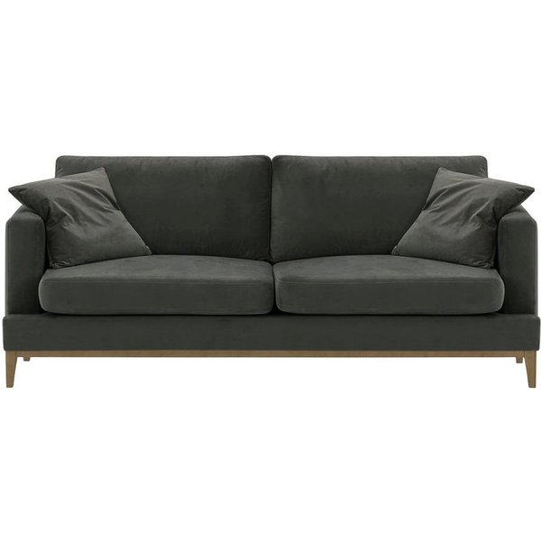 Covex Wood 3 Seater Sofa, graphite, Leg colour: wax black