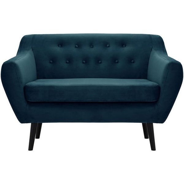Varde Velvet 2 Seater Sofa, blue