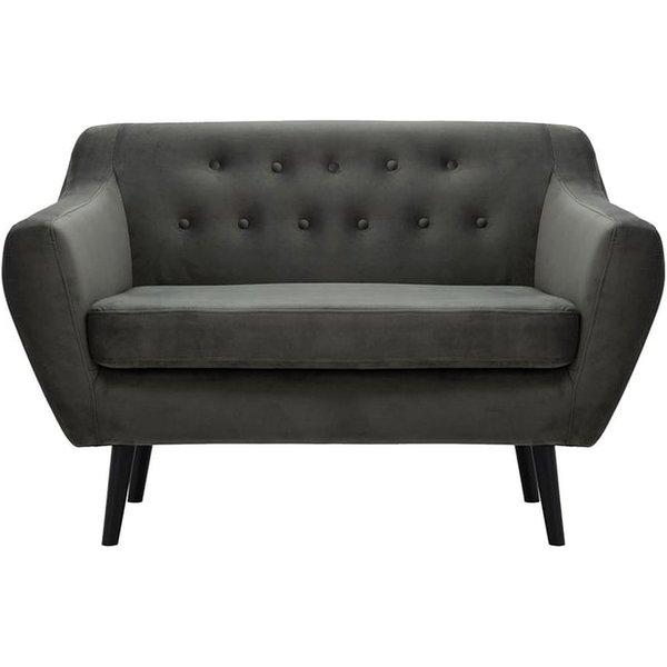 Varde Velvet 2 Seater Sofa, graphite