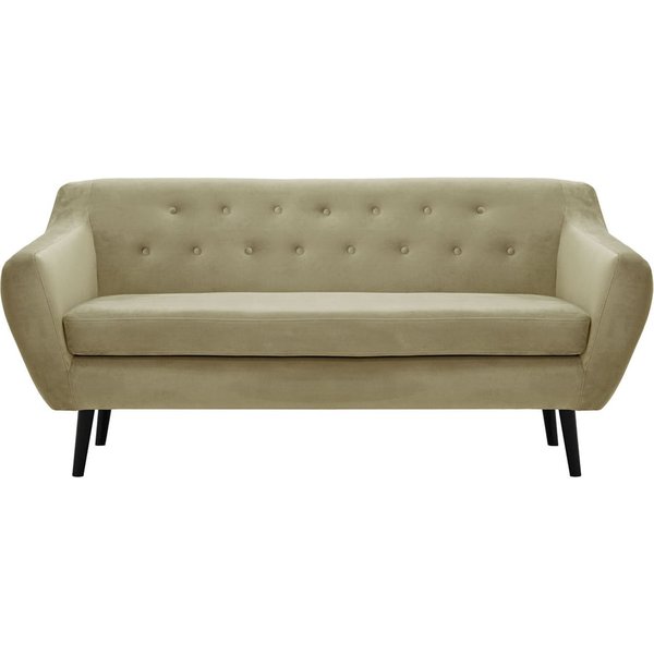 Varde Velvet 3 Seater Sofa, mink