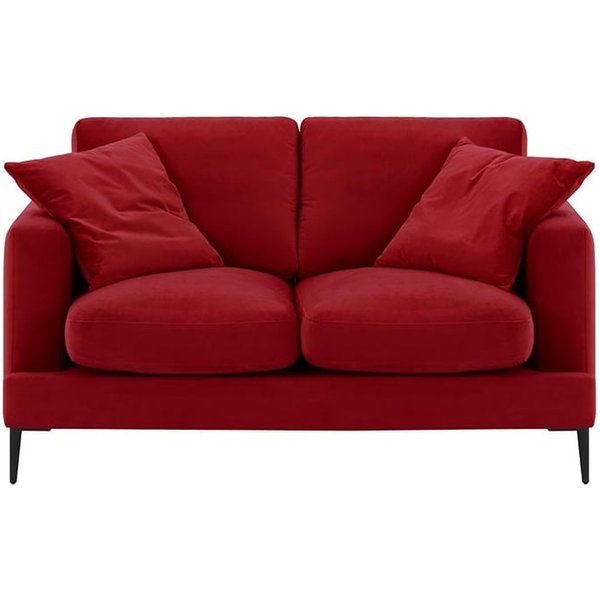 Covex 2 Seater Sofa, dark red