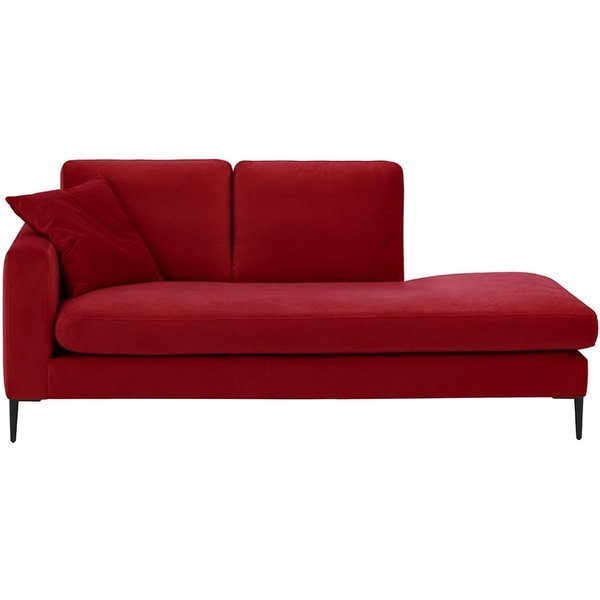 Covex Daybed Left Arm, dark red