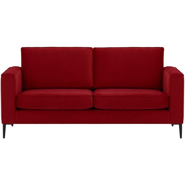 Eaz 2,5 Seater Sofa, dark red