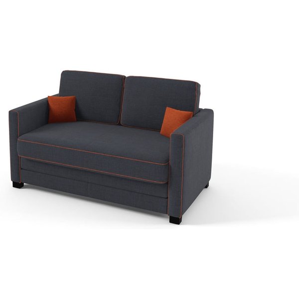 Boom 2 Seater Sofa Bed, blue, orange