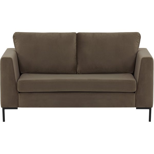 Gosena 2 Seater Sofa, grey, Leg colour: black metal