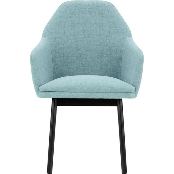 Buzz Chair, pastel blue, Leg colour: black