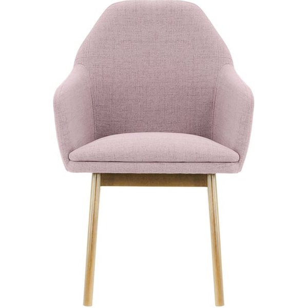 Buzz Chair, pastel pink, Leg colour: like oak