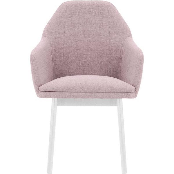 Buzz Chair, pastel pink, Leg colour: white