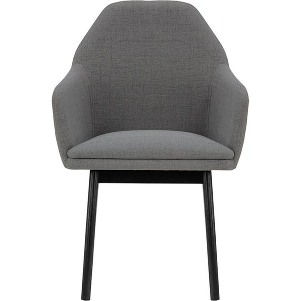 Buzz Chair, dark grey, Leg colour: black