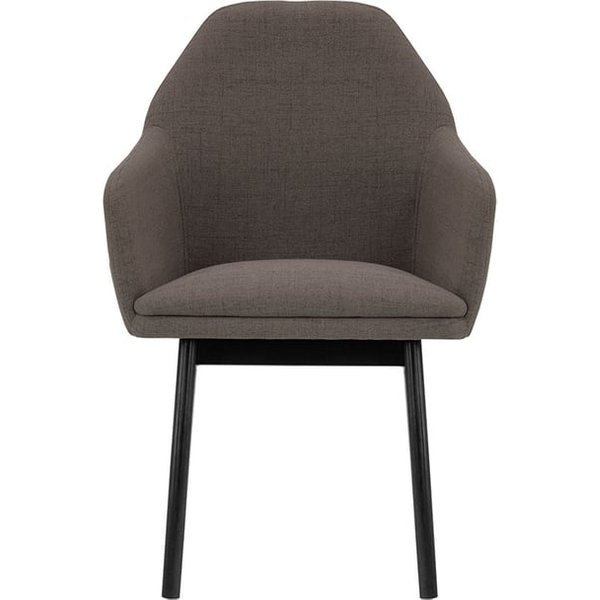 Buzz Chair, brown, Leg colour: black