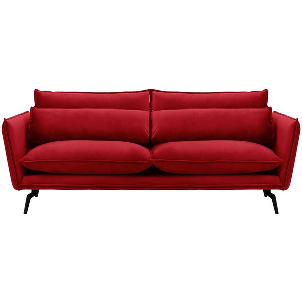 Layla 3 Seater Sofa, dark red