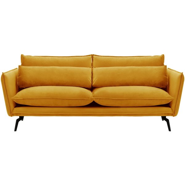 Layla 3 Seater Sofa, mustard