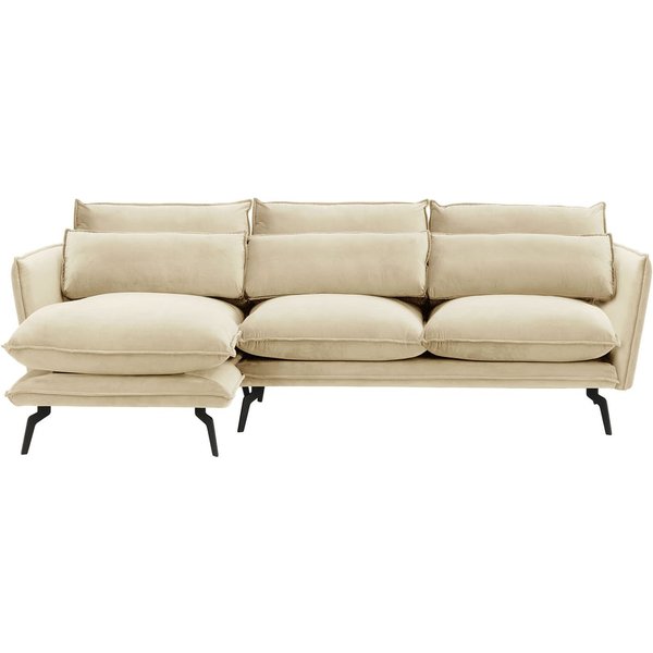 Layla Left Hand Corner Sofa, light beige