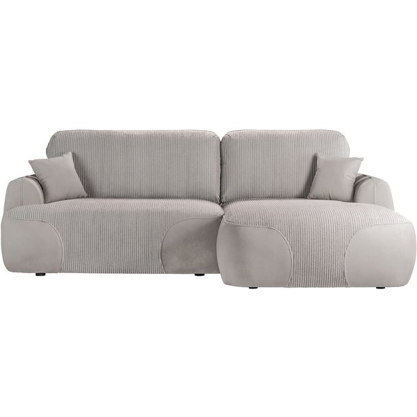 Satell right-hand corner sofa bed, Poso 3/Paros 3 - beige