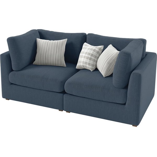 Capitol Modular 2 Seater Sofa, blue