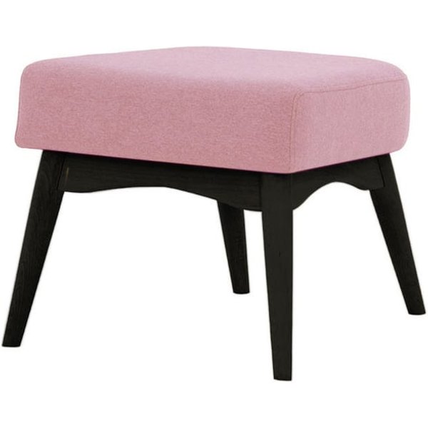 Savano Footstool, pink, Leg colour: black