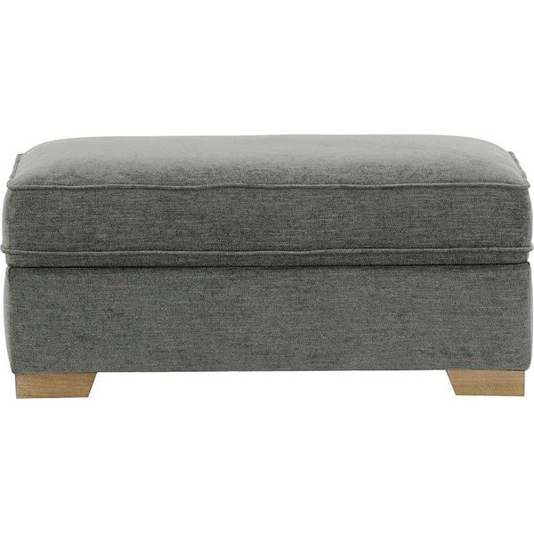 Rubens Footstool With Storage, grey