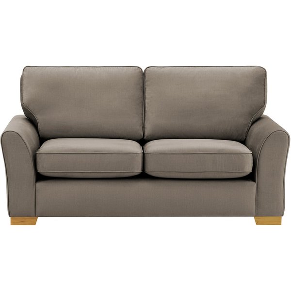 Serena 2 Seater Sofa, beige, Leg colour: like oak