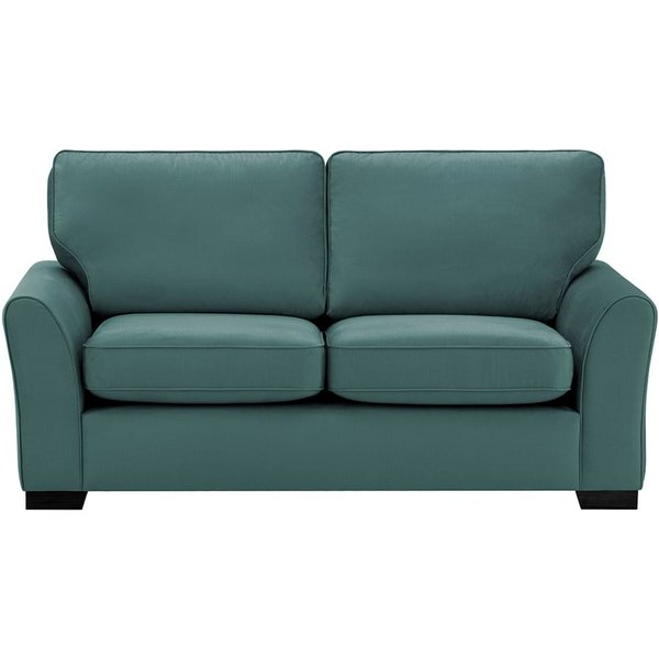 Serena 2 Seater Sofa, blue, Leg colour: black