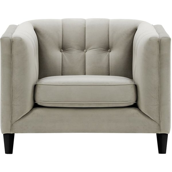Sodre Armchair, silver, Leg colour: black