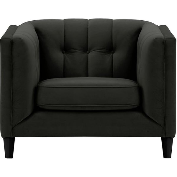 Sodre Armchair, black, Leg colour: black