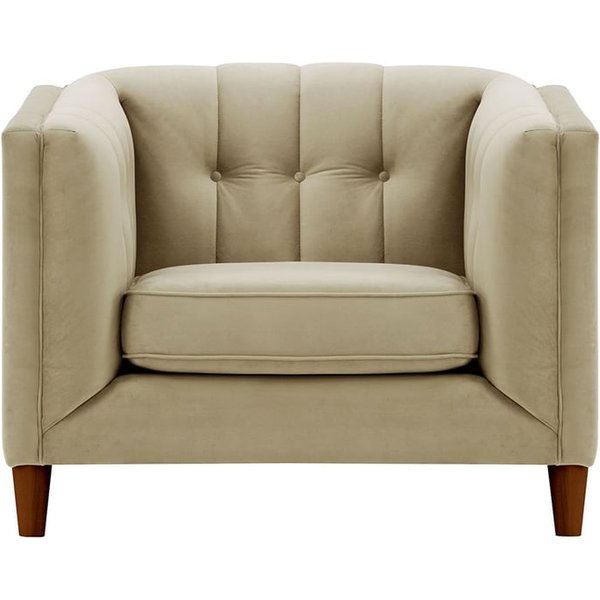 Sodre Armchair, mink, Leg colour: dark oak