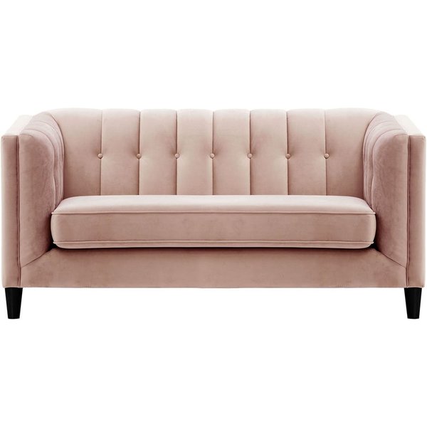Sodre 2 Seater Sofa, lilac, Leg colour: black