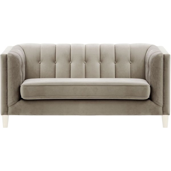 Sodre 2 Seater Sofa, grey, Leg colour: white