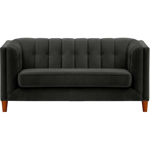 Sodre 2 Seater Sofa, black, Leg colour: aveo