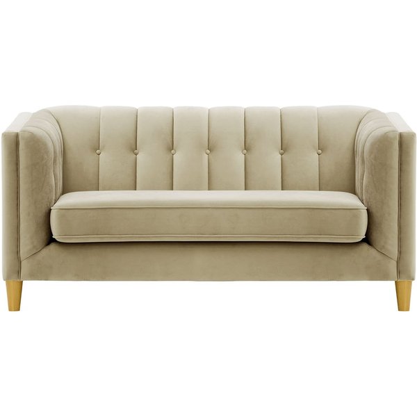 Sodre 2 Seater Sofa, mink, Leg colour: like oak