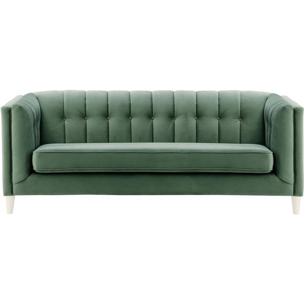 Sodre 3 Seater Sofa, dirty blue, Leg colour: white