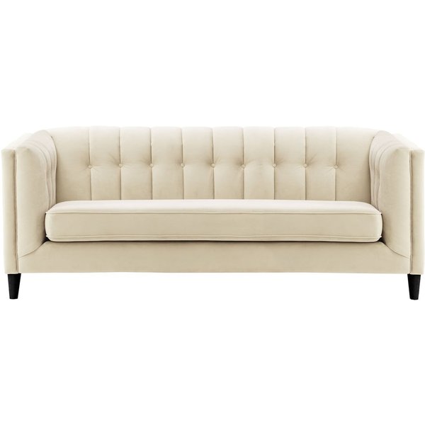 Sodre 3 Seater Sofa, light beige, Leg colour: black