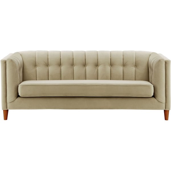 Sodre 3 Seater Sofa, mink, Leg colour: aveo