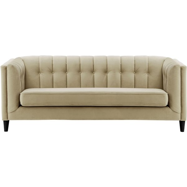 Sodre 3 Seater Sofa, mink, Leg colour: black