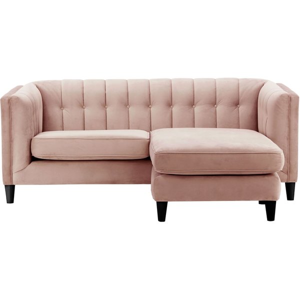 Sodre Universal Corner Sofa, lilac, Leg colour: black