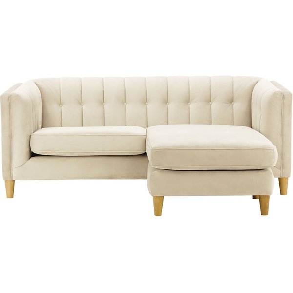 Sodre Universal Corner Sofa, light beige, Leg colour: like oak