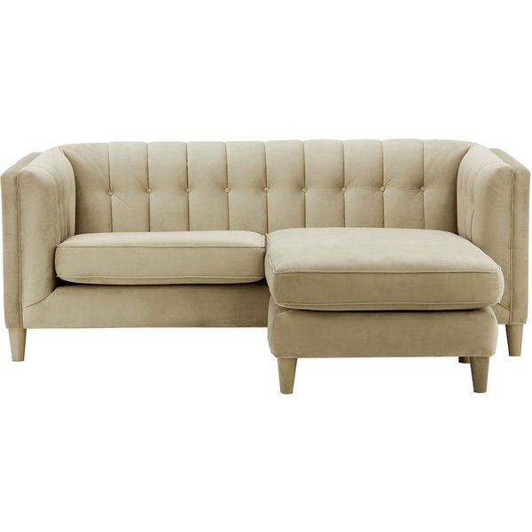 Sodre Universal Corner Sofa, mink, Leg colour: wax black