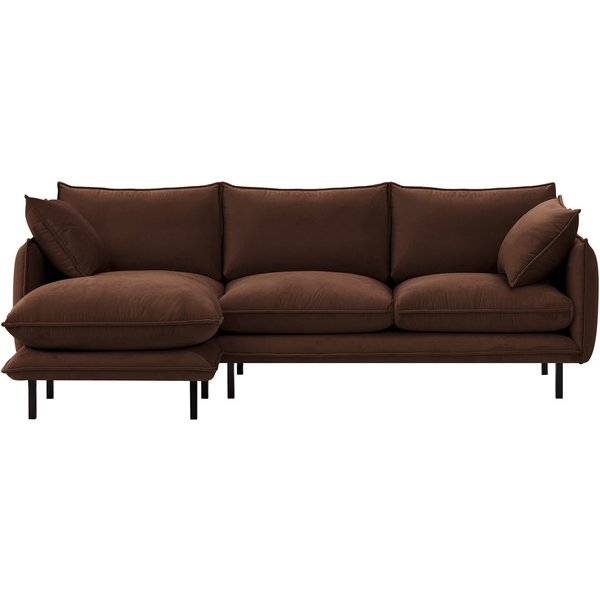 Nimbus Left Hand Corner Sofa, brown