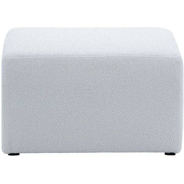 Amy Square Pouffe, boucle grey