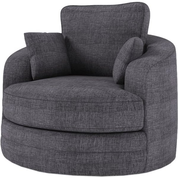 Love Swivel Armchair, dark grey
