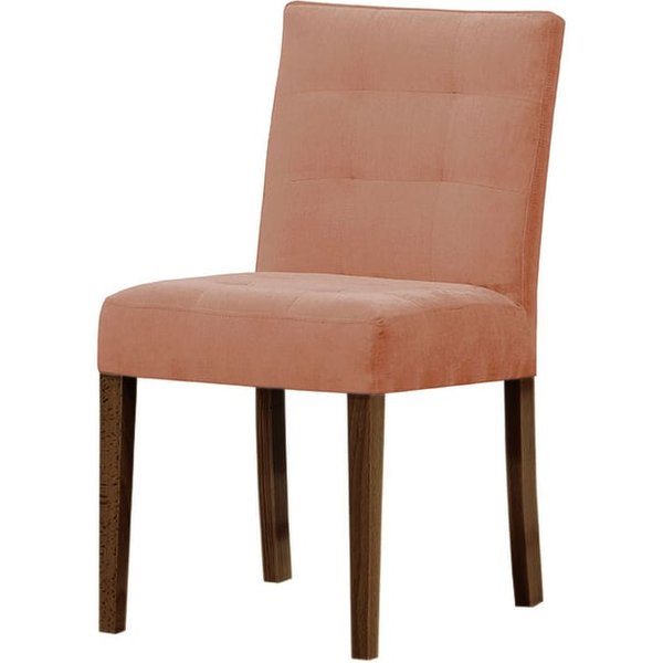 Mia Dining Chair, dirty pink, Leg colour: dark oak
