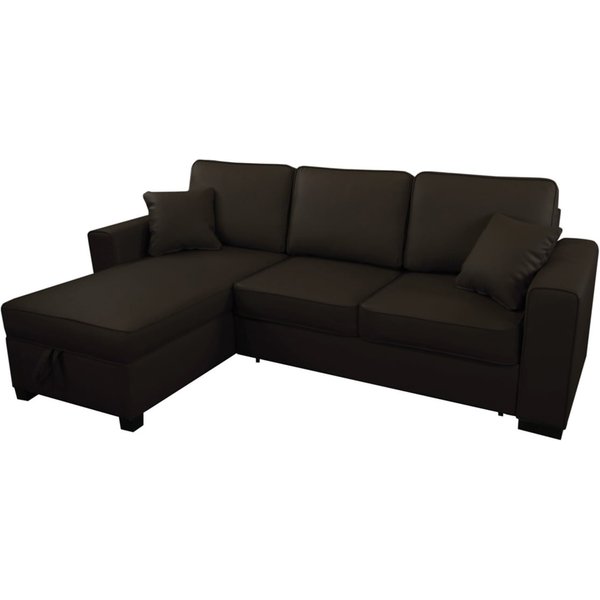 Maxim Corner Sofa Bed With Storage, brown