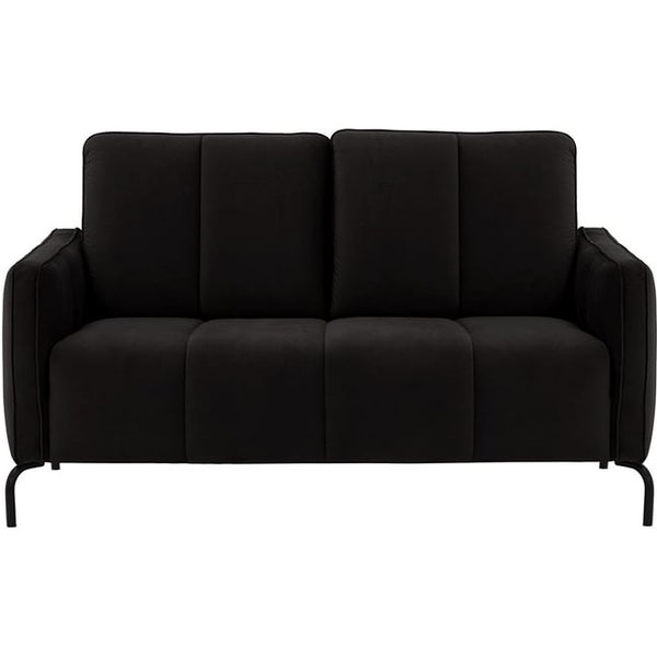 Opus Velvet 2 Seater Sofa, black