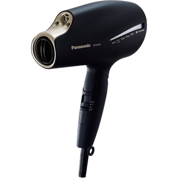EH-NA9J-N825 - Asciugacapelli, 1800 W, tecnologia nanoe™, tecnologia Double-Mineral, diffusore, nero/champagne-image