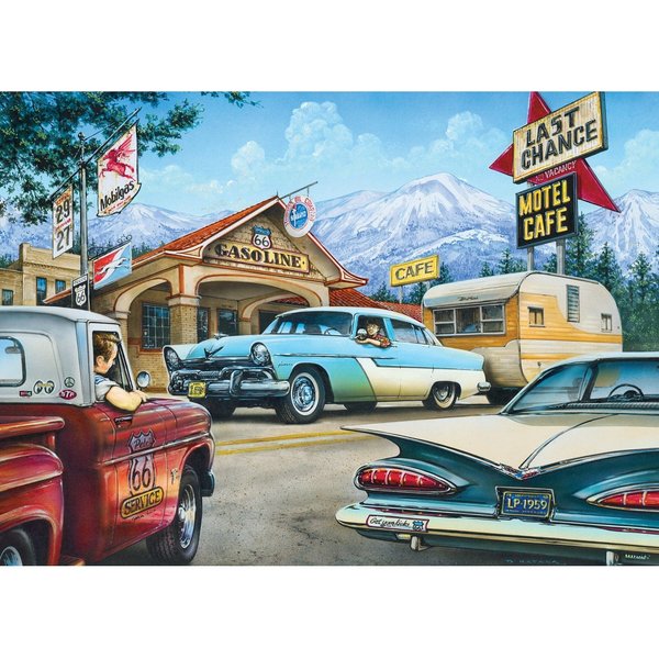 Puzzle Cruisin‘ Rt66 - De Nouveau Sur La Route Master Pieces-image