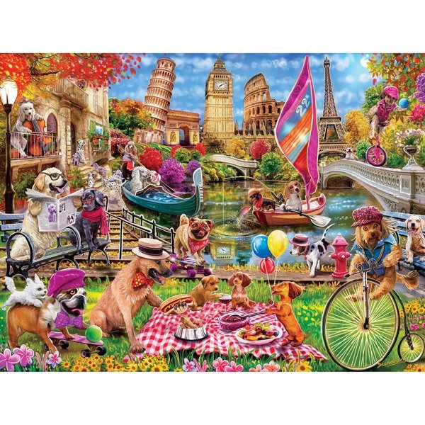Puzzle PièCes Xxl - Medley - Dog Gone Days - Ez Grip Master Pieces-image