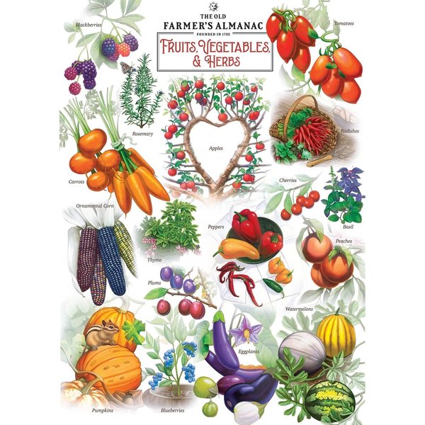 Puzzle Farmer's Almanac - Fruits Et LéGumes Master Pieces-image