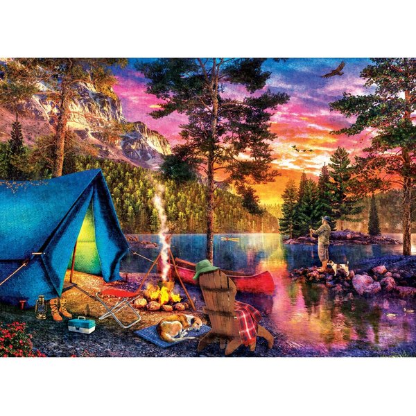 Puzzle Time Away - PêChe Dans Les Highlands Master Pieces-image