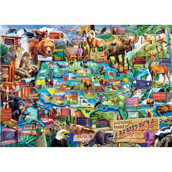 Puzzle Signature - Parcs Nationaux Des ÉTats-Unis Master Pieces-image
