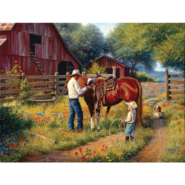Puzzle PièCes Xxl - Mark Keathley - Learning The Ropes Sunsout-image